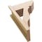 Ekena Millwork 7 1/2-in W x 16-in D x 24-in H Funston Slat Rough Cedar Woodgrain TimberThane Outlooker, Primed Tan OUTUR075X16X24FST24RCPR - alternate 6